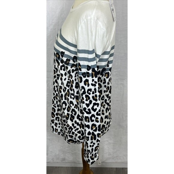 LOFT Factory Long Sleeve T-Shirt Animal Print Size Medium NWT - Picture 3 of 7